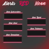 Alerts Red Neon