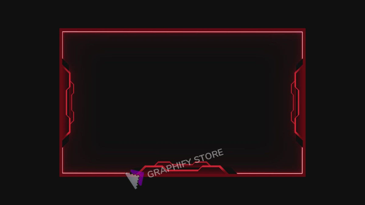 Webcam Overlay Red Lightning