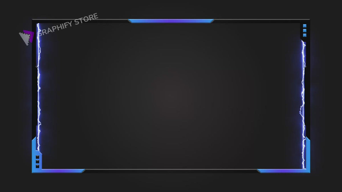 Webcam Overlay Elettro Blu