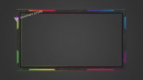 Webcam Overlay Rainbow Back