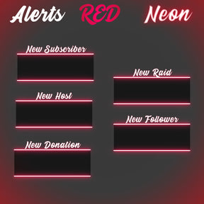 Alerts Red Neon