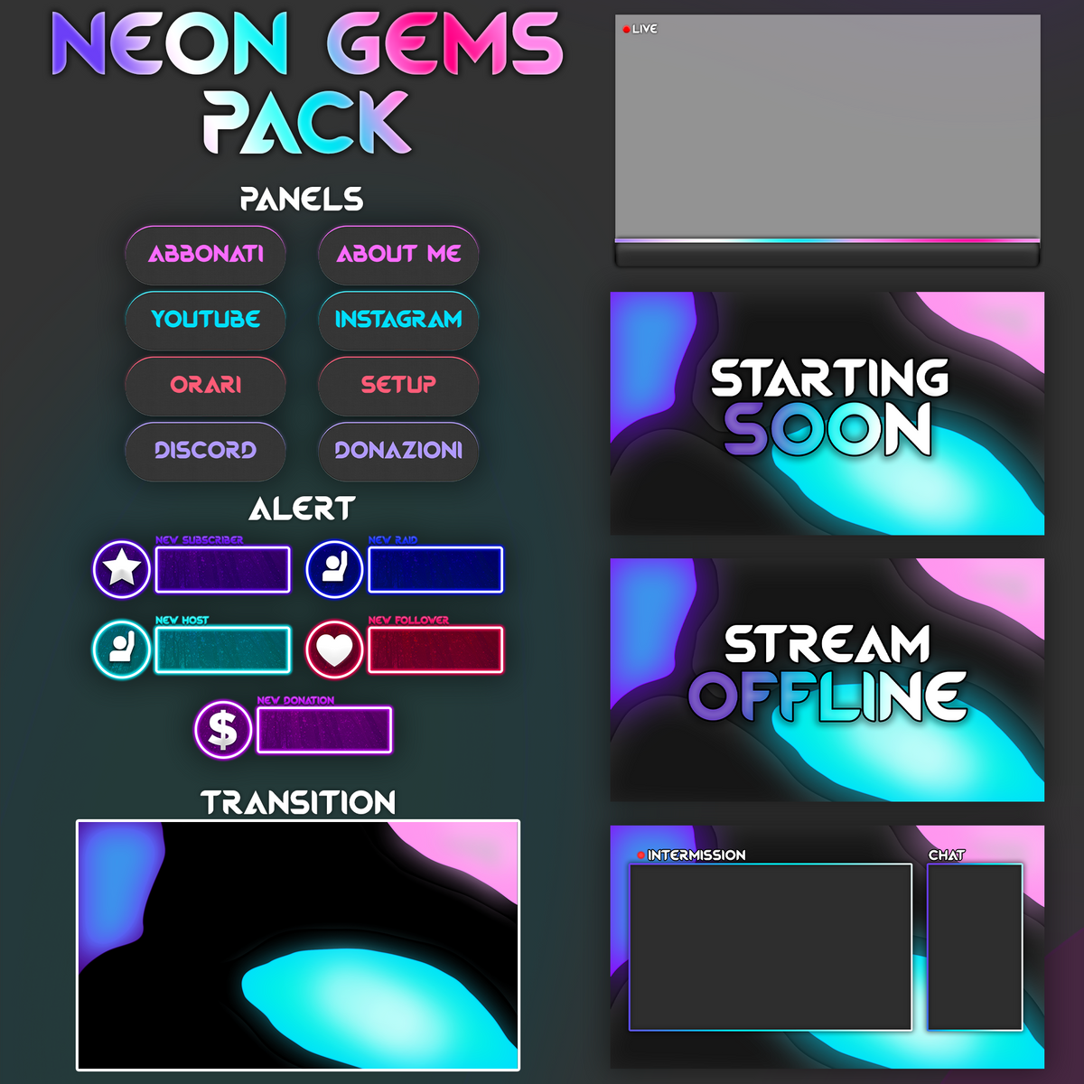 Neon Gems - Full Pack