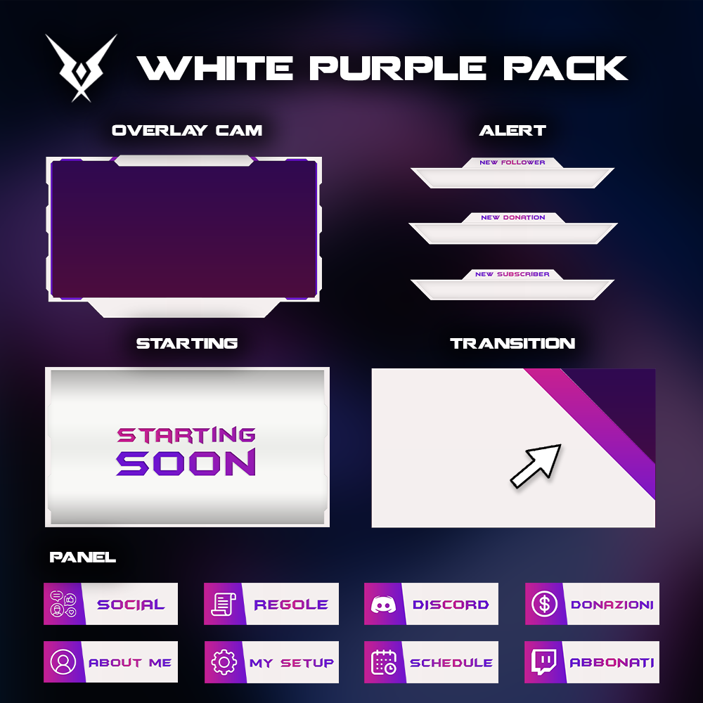 White Purple - Full Pack