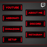 Twitch Panel Red Metal