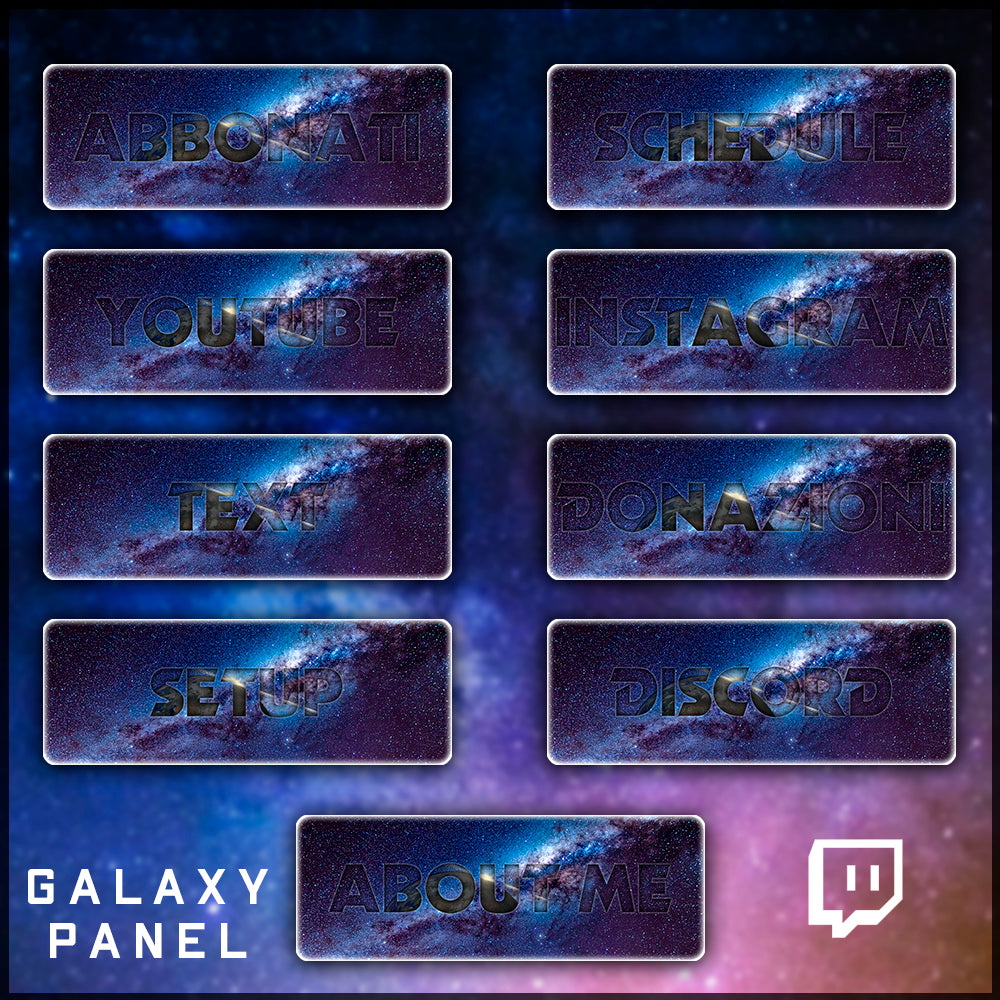 Twitch Panel Galaxy