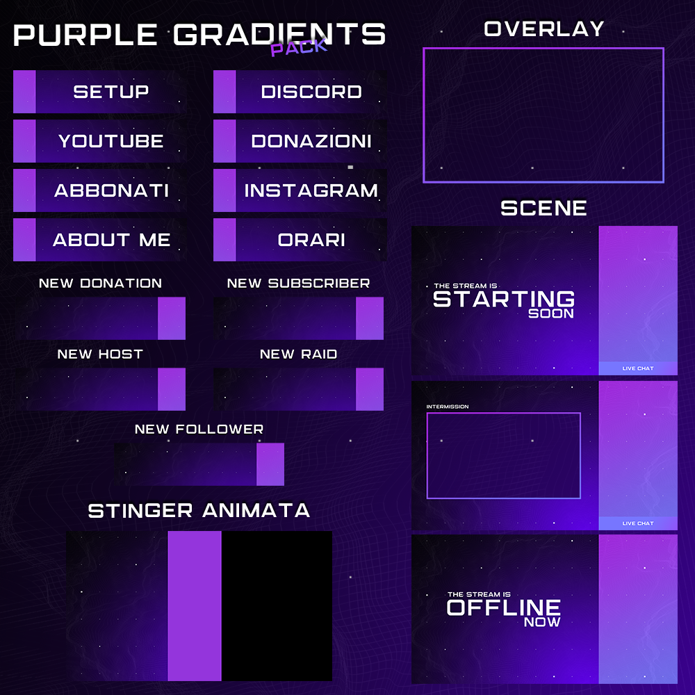 Purple Gradients - Full Pack