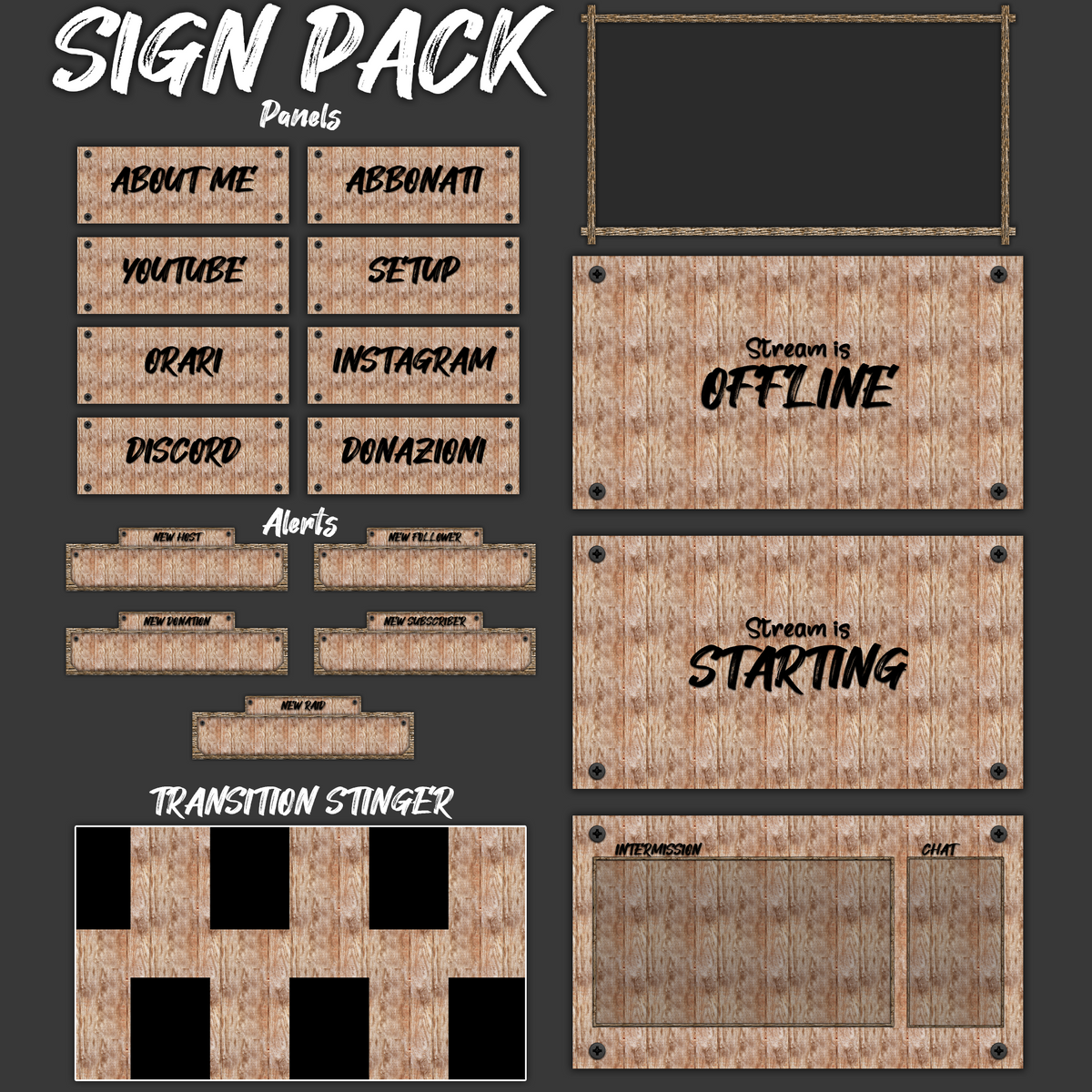 Sign - Full Pack